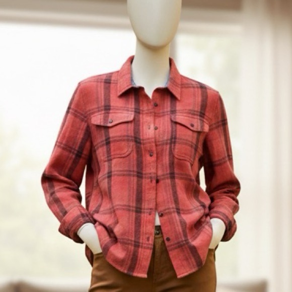 New Outerknown 100% organic cotton button down shirt women’s size XL/XXL - Picture 1 of 8